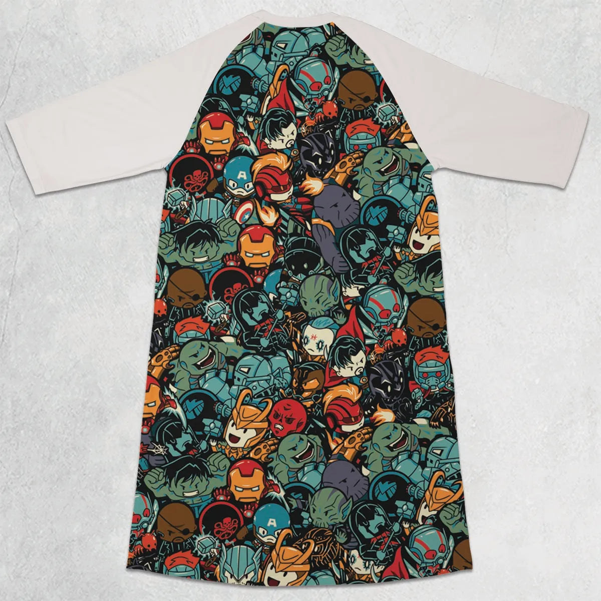 3/4 Sleeve Raglan Dress - MTJF9437