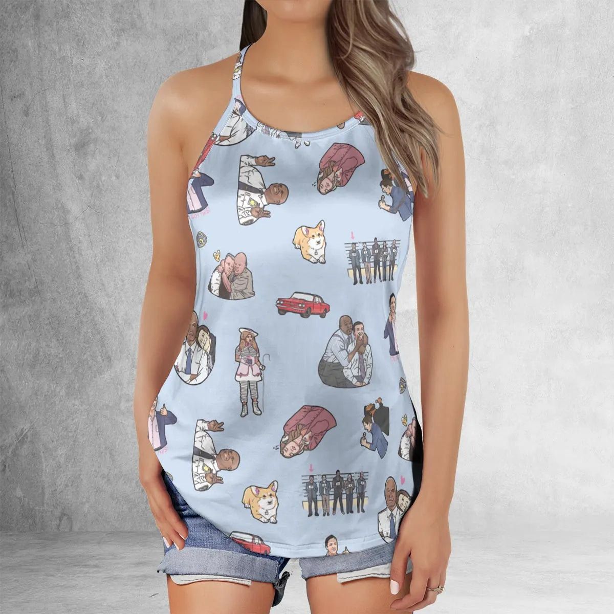 Criss Cross Tank Top - GFAJX5VV