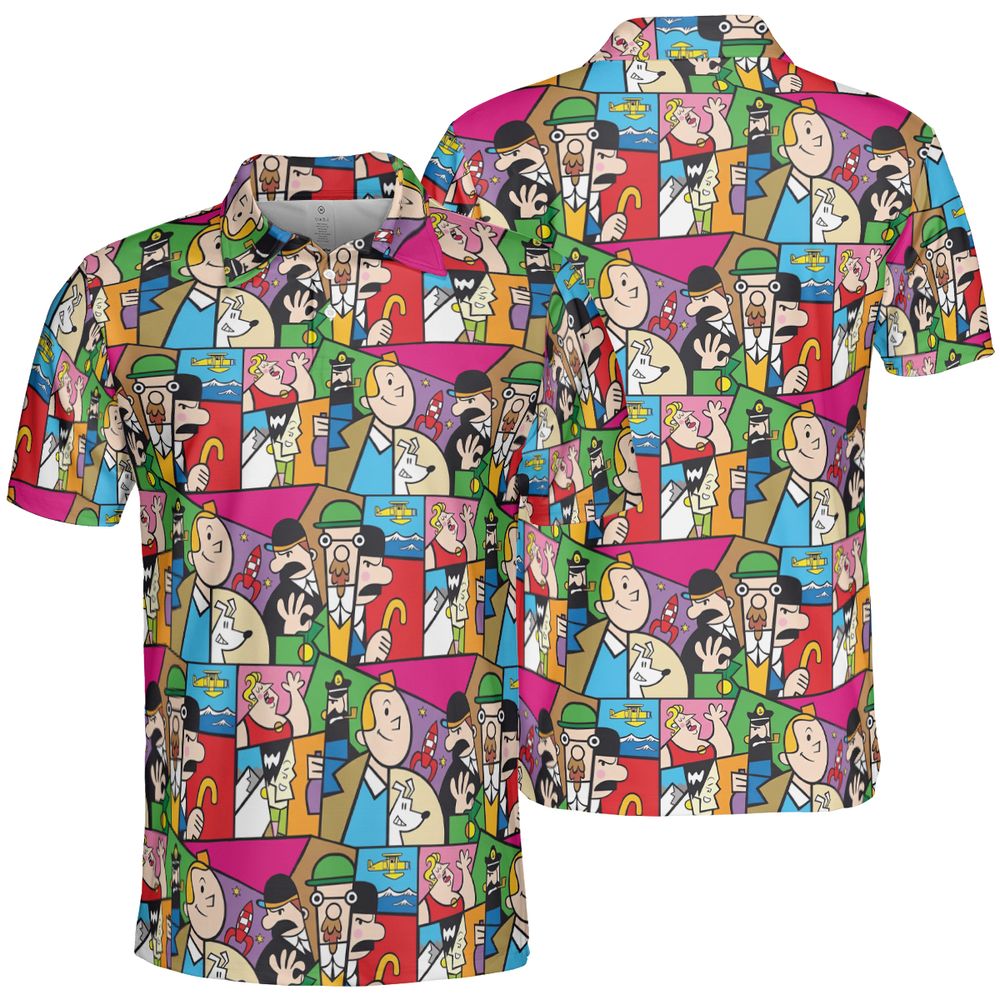 AOP Men/Women Polo Shirt - 6WSAEN8N -  - 2