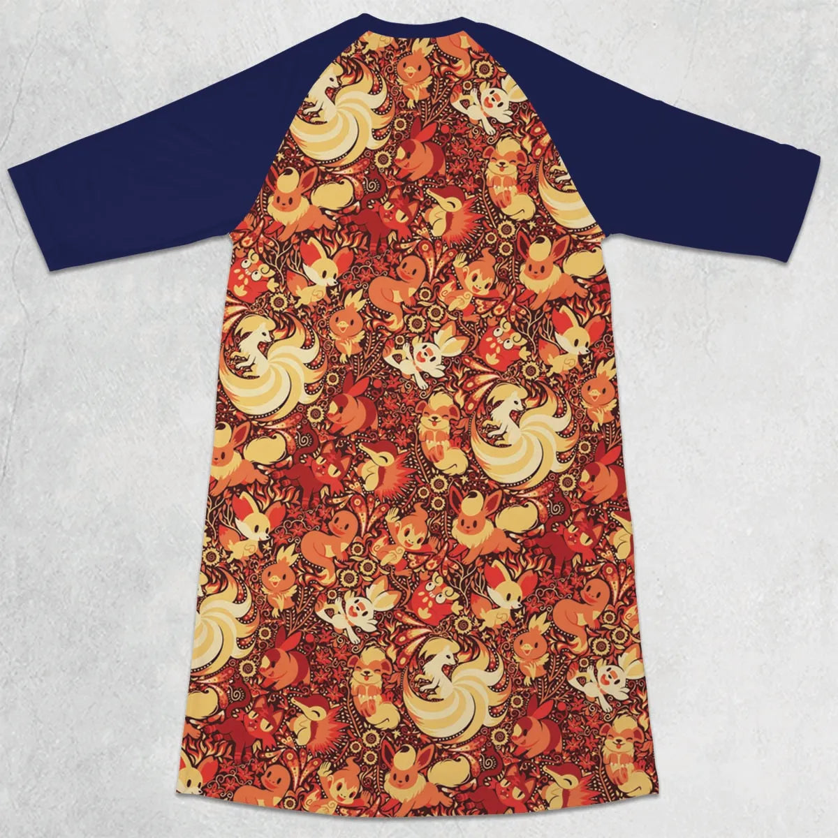 3/4 Sleeve Raglan Dress - N2HFKGB9