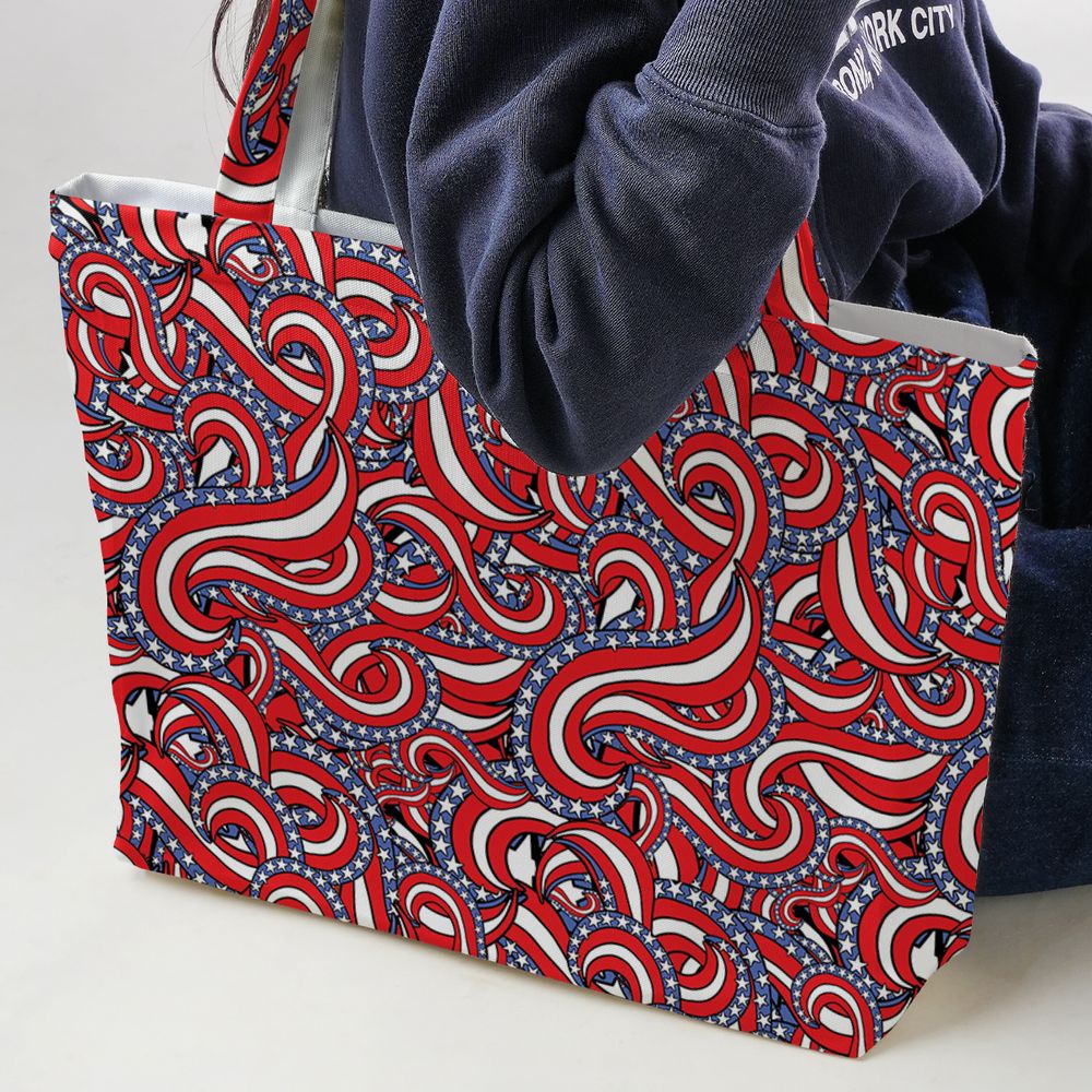 Patriotic American Flag Red White and Blue Stars -  - 2