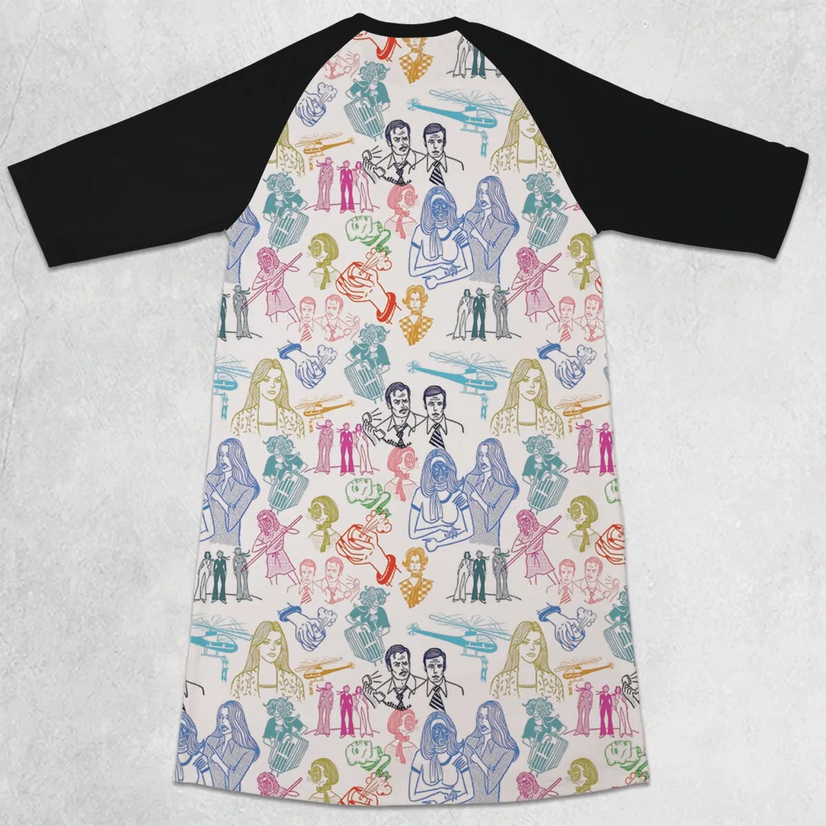 3/4 Sleeve Raglan Dress - 54SV9FPY