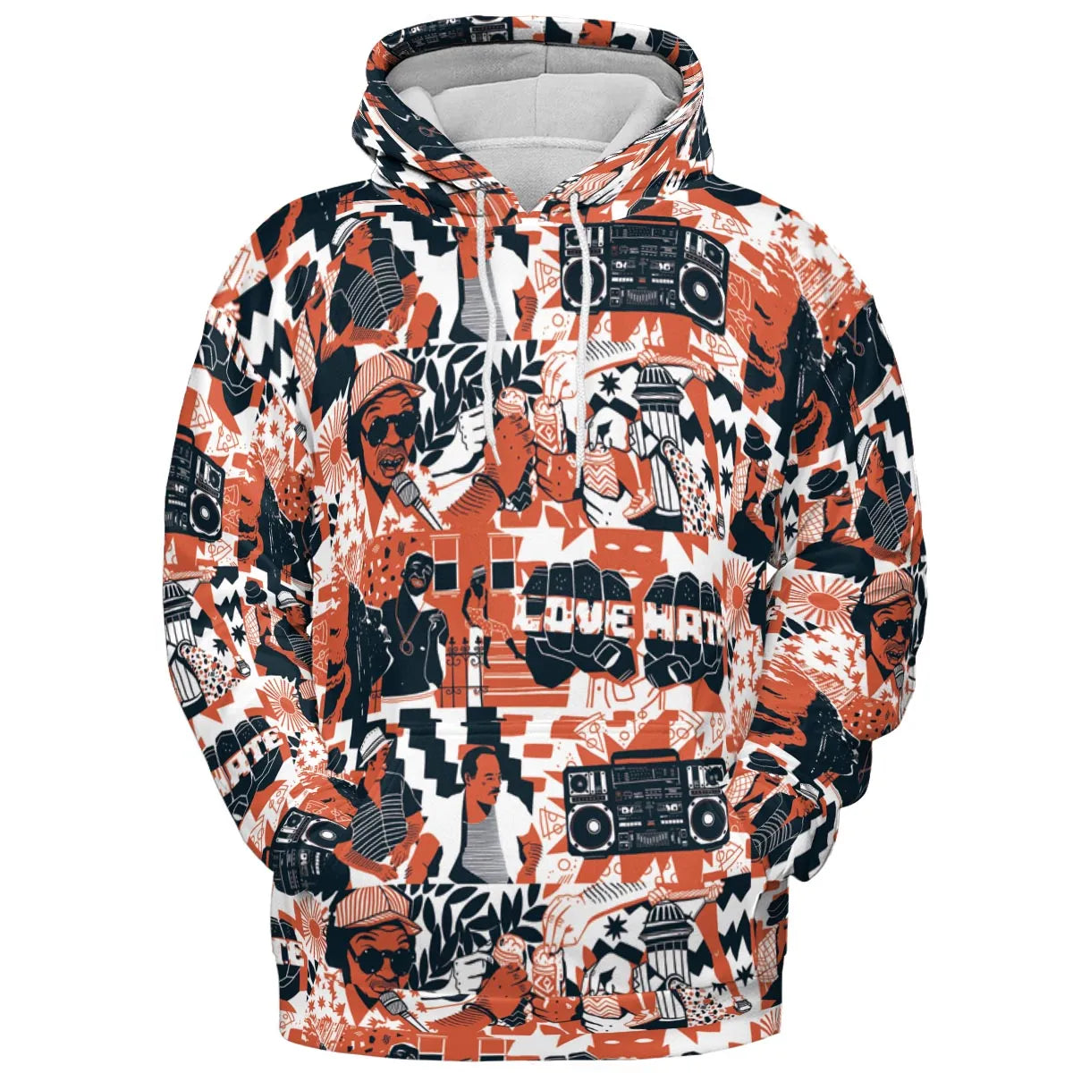 All-over Print Hoodie - 2KRNRXUC