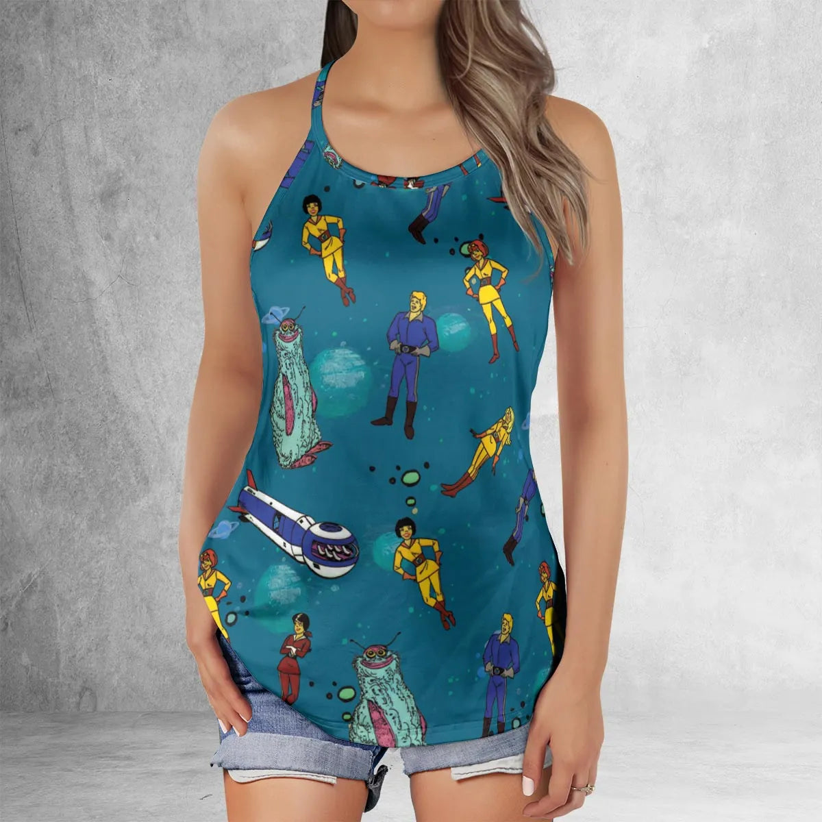 Criss Cross Tank Top - VXNNQGBC