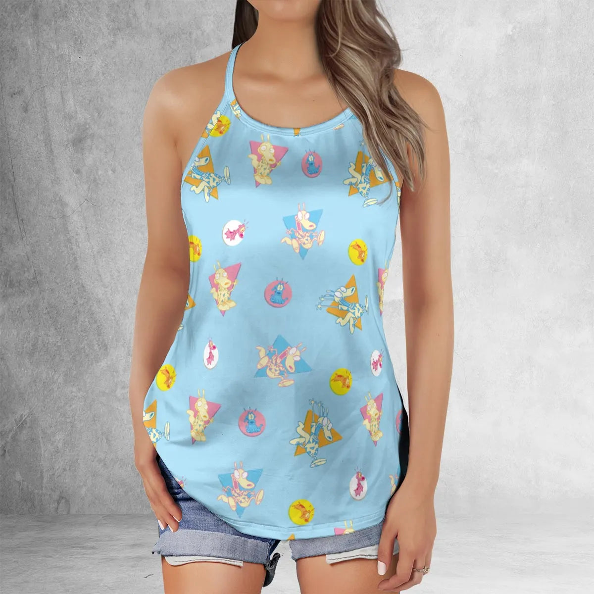 Criss Cross Tank Top - 3HVD4J6Z
