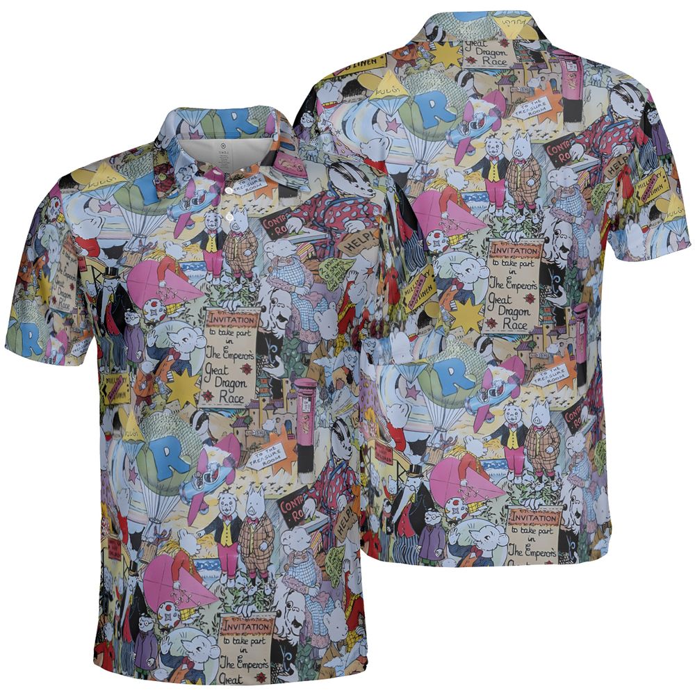 AOP Men/Women Polo Shirt - 4HBYXVMX -  - 2