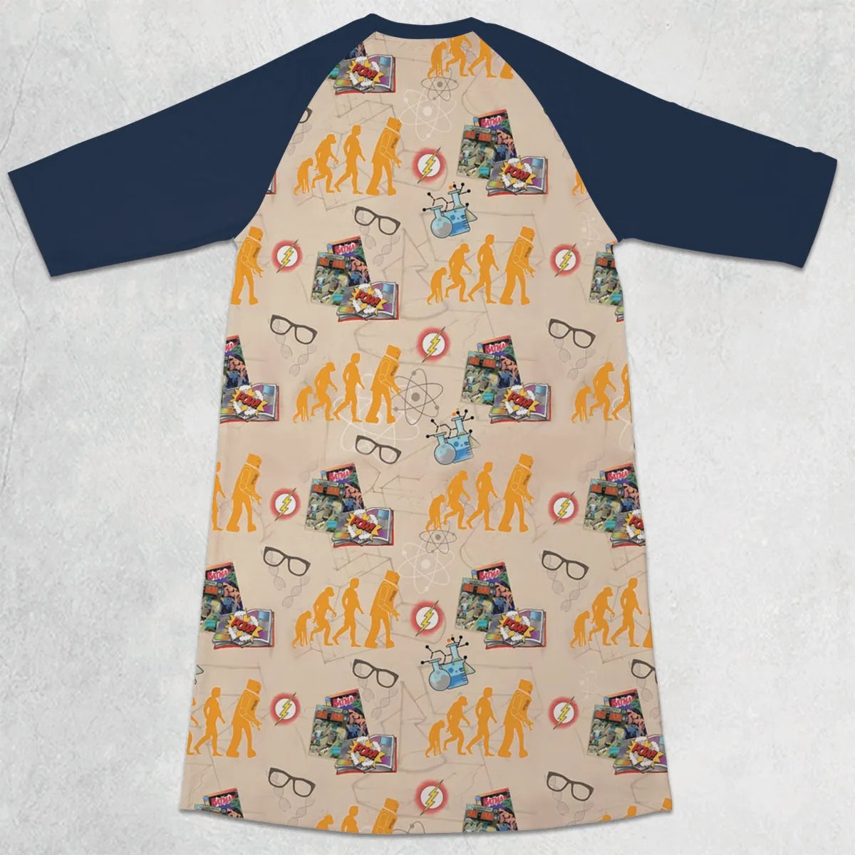 3/4 Sleeve Raglan Dress - PJYE2YLQ