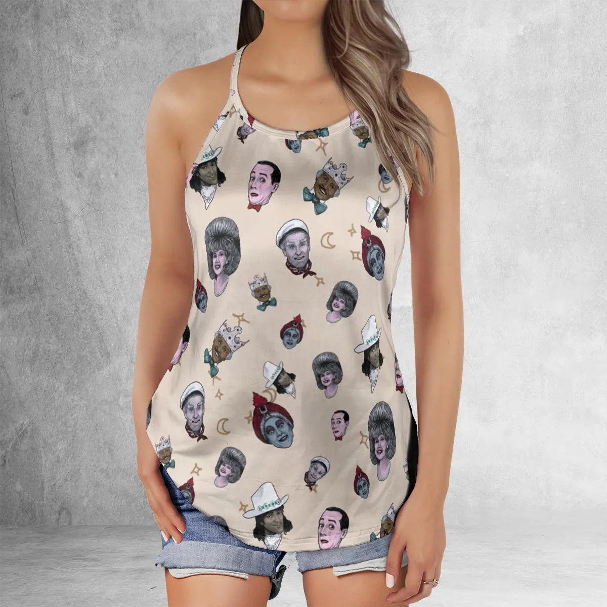 Criss Cross Tank Top - YG2WRBWV