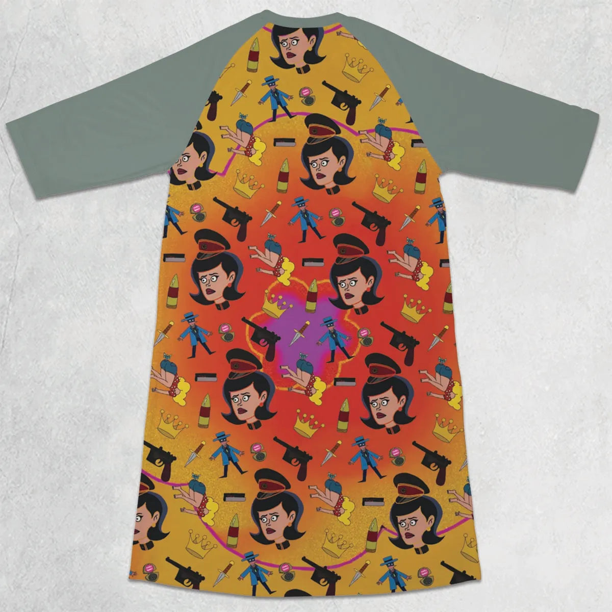 3/4 Sleeve Raglan Dress - VEP3PK4T