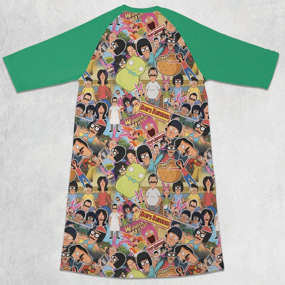 3/4 Sleeve Raglan Dress - CSRZ128F