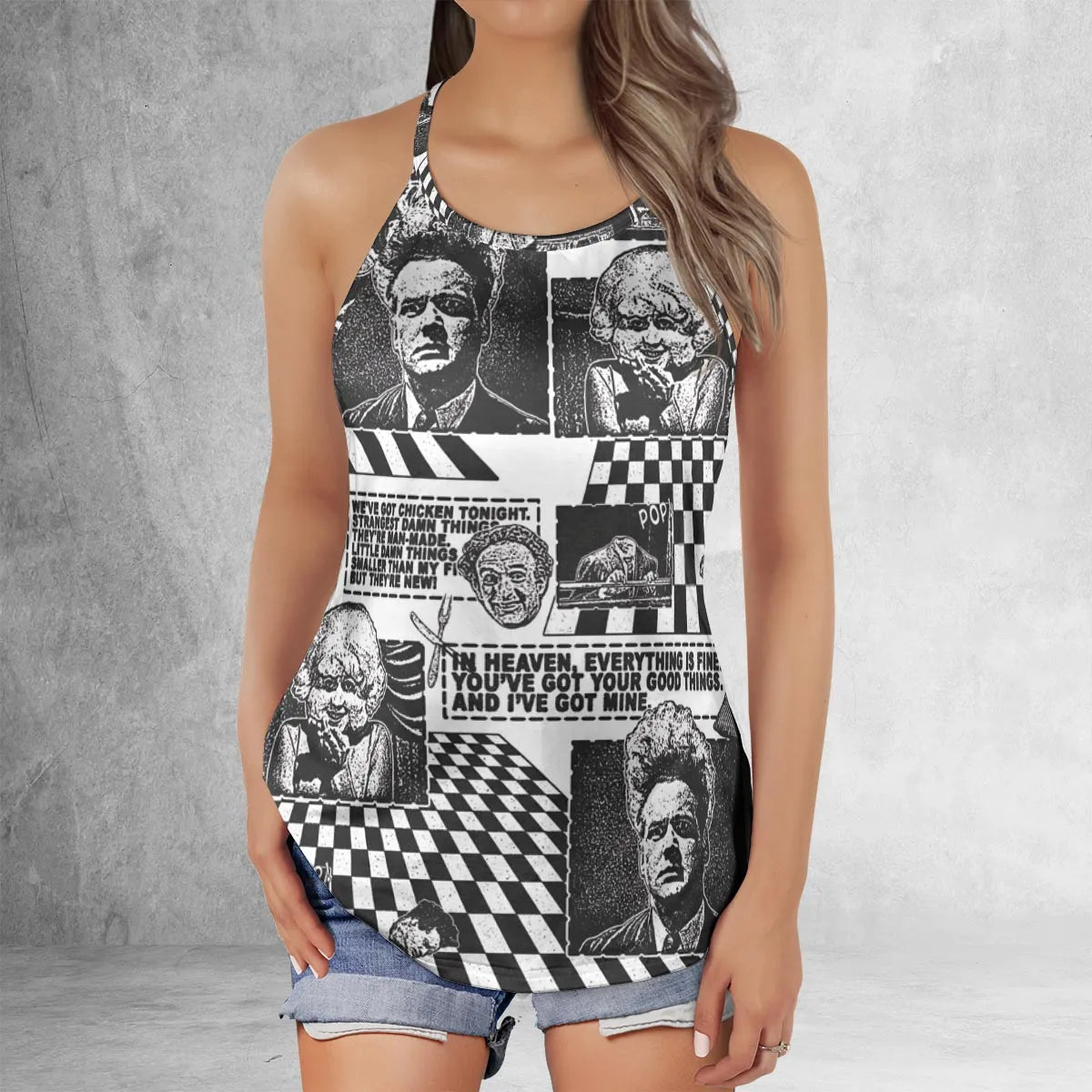 Criss Cross Tank Top - BQW2MVHU