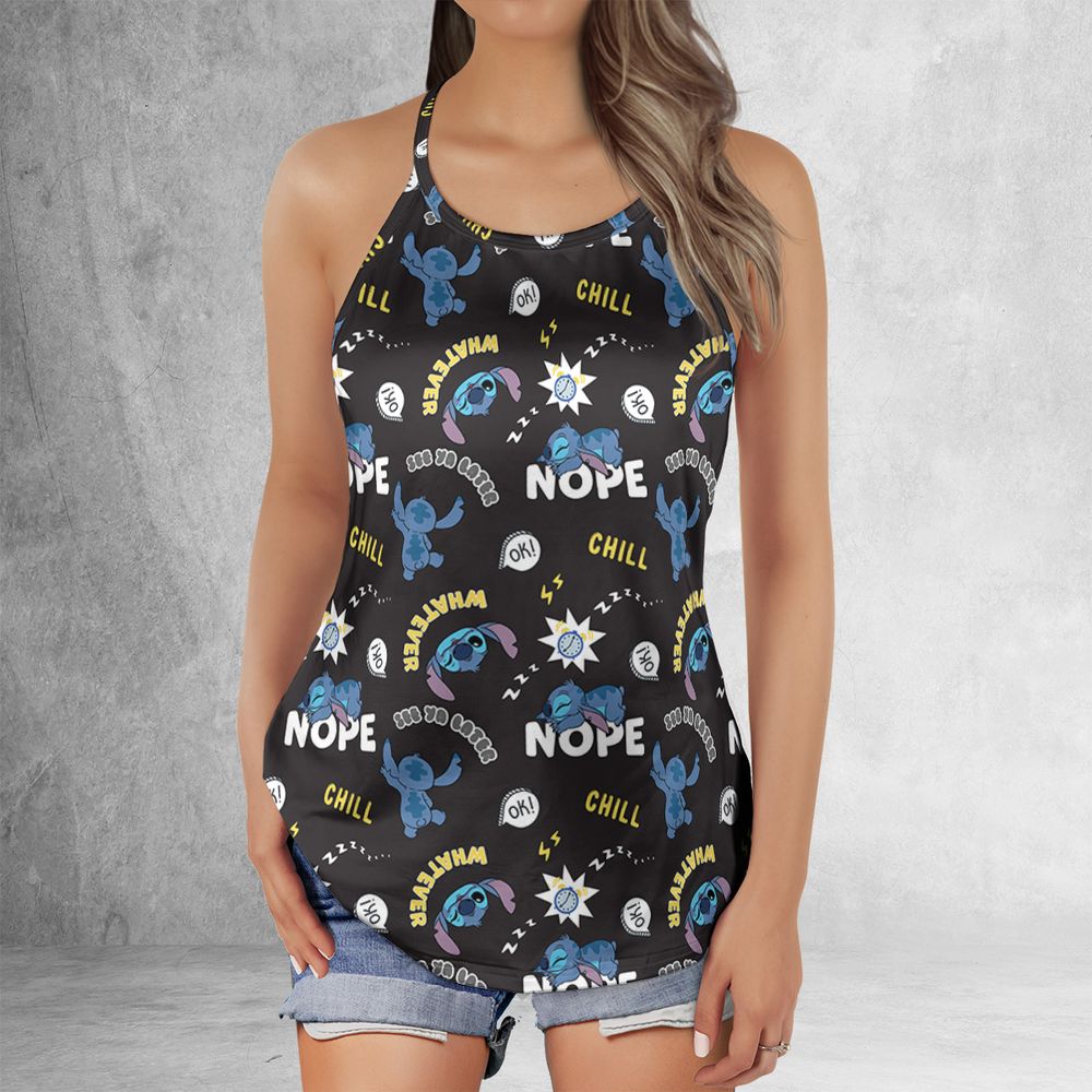 Criss Cross Tank Top - T5ADVBW2 -  - 2