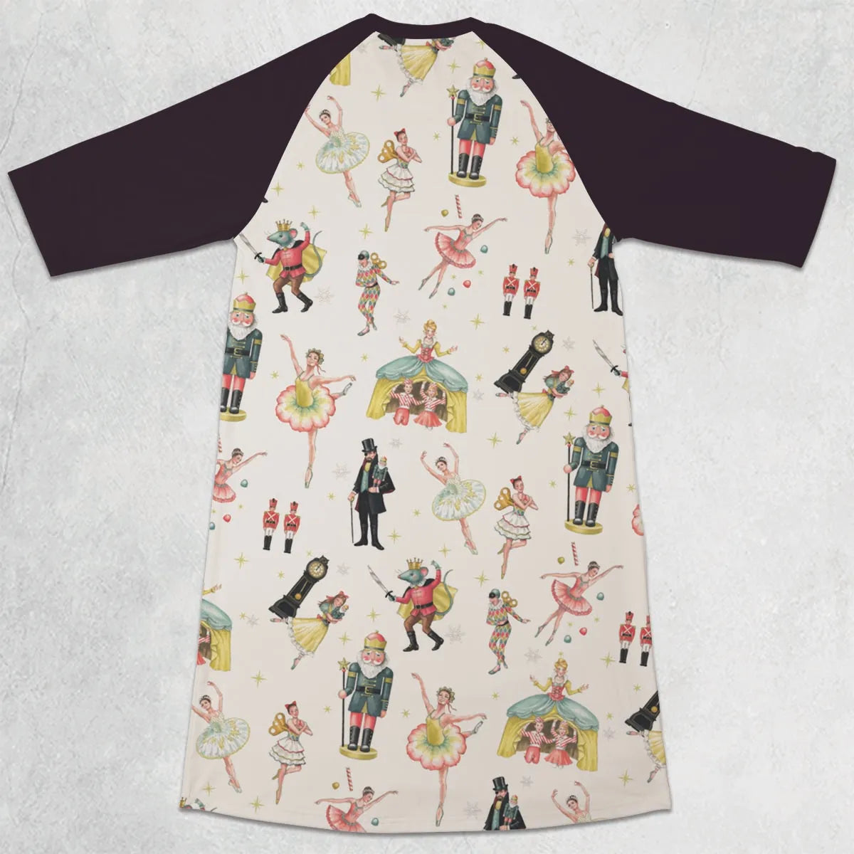 3/4 Sleeve Raglan Dress - S3QHYEUP