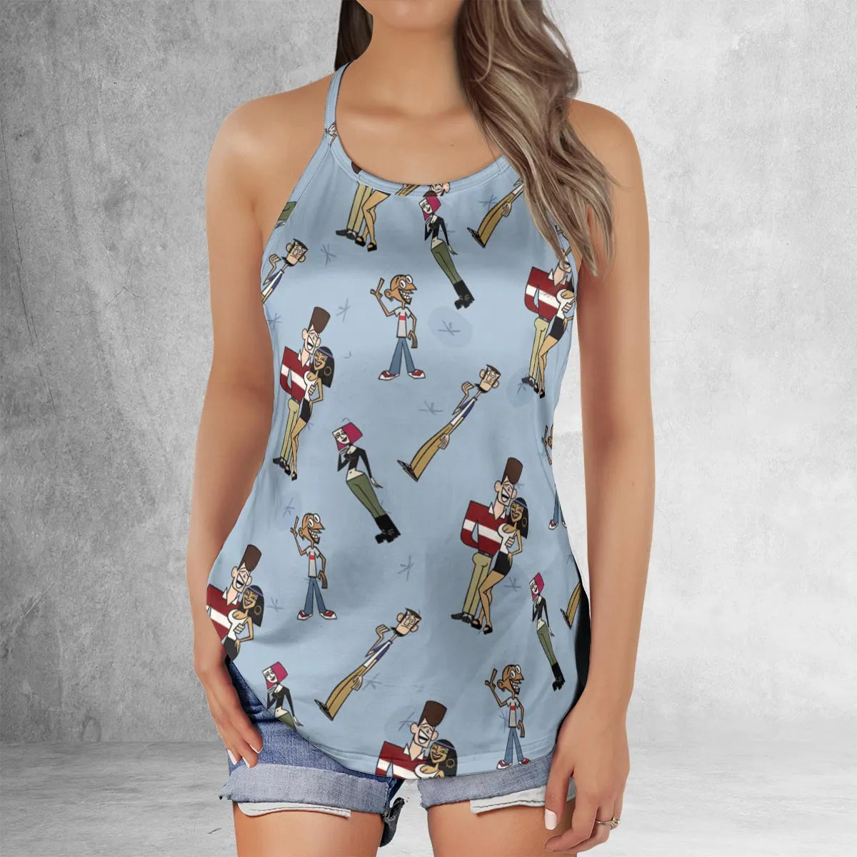 Criss Cross Tank Top - M4TDEL4C