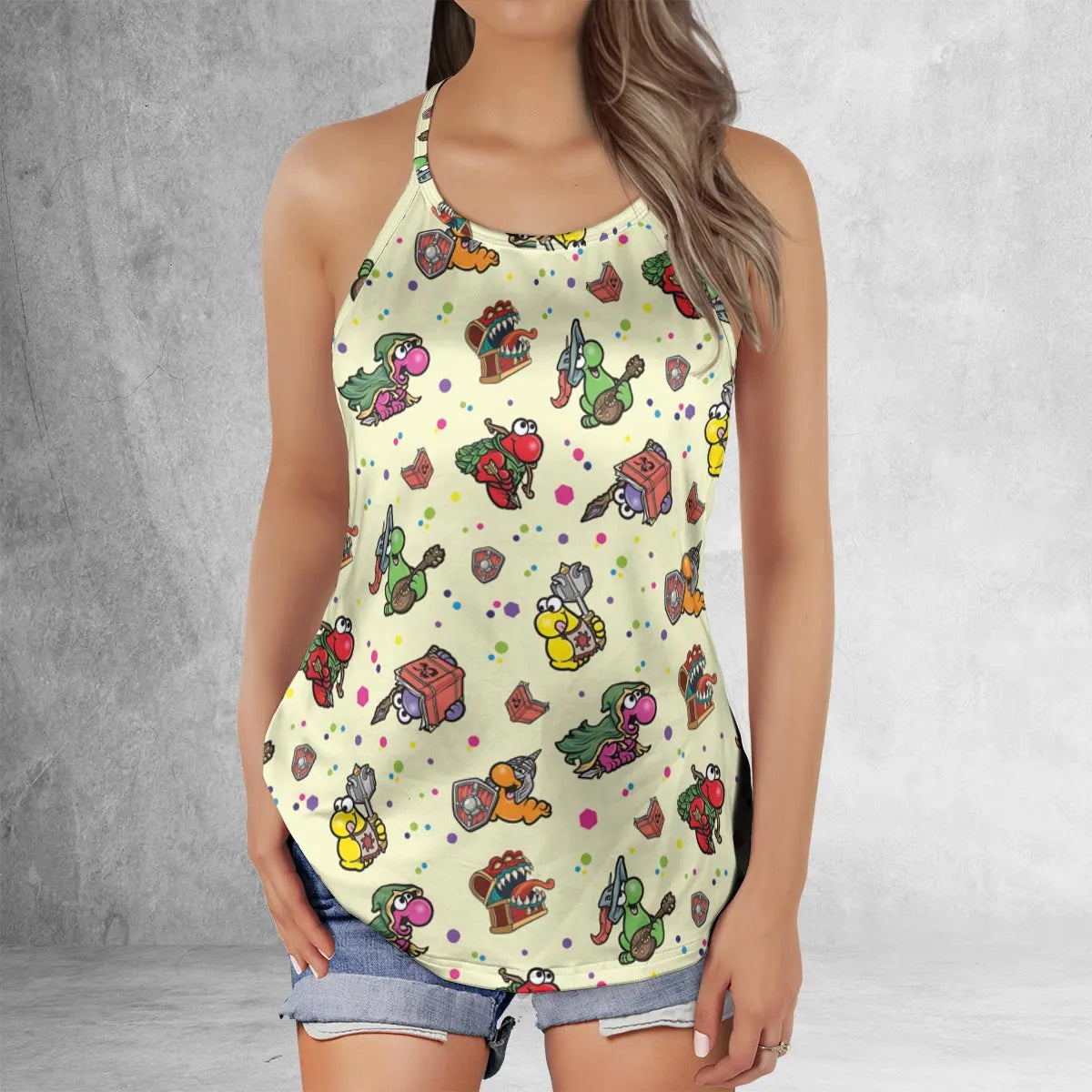Criss Cross Tank Top - WA3F2TXJ