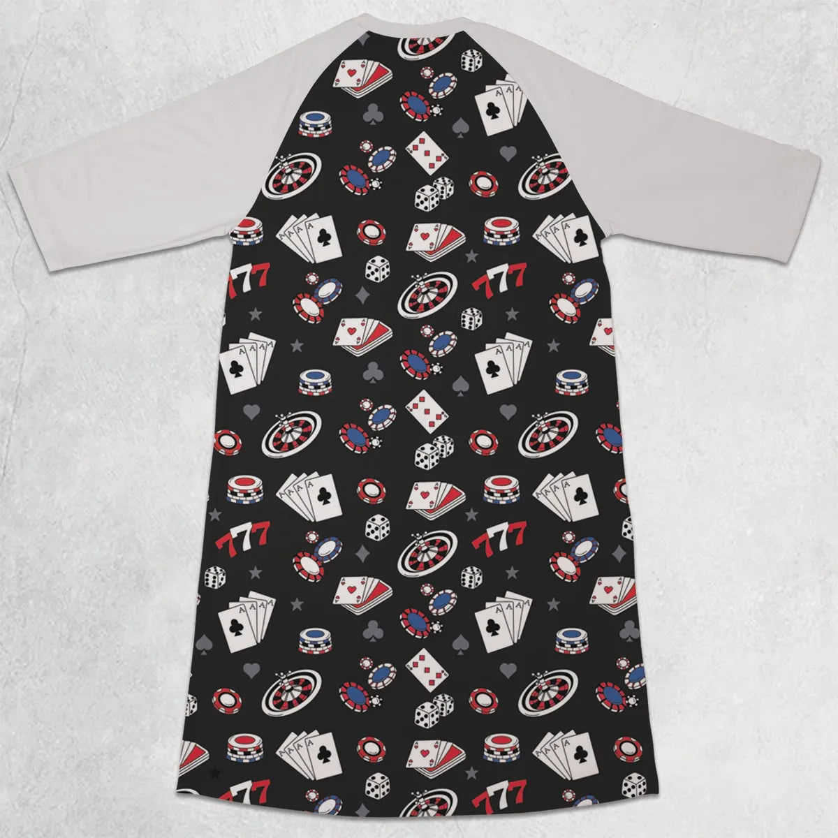 3/4 Sleeve Raglan Dress - 4DXJ3TYL