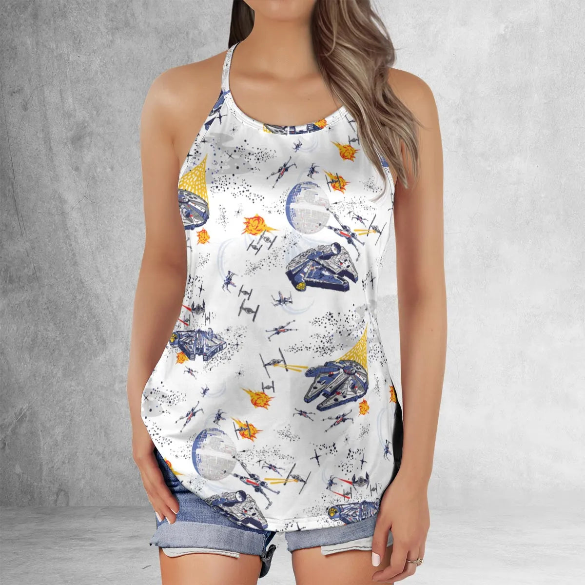 Criss Cross Tank Top - LNL5DUVB