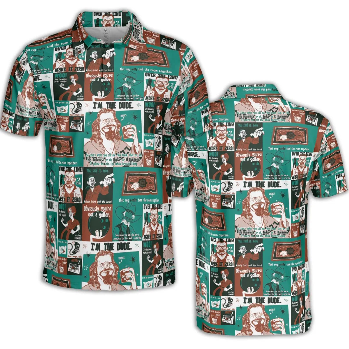 AOP Men/Women Polo Shirt - SQFLZFT3