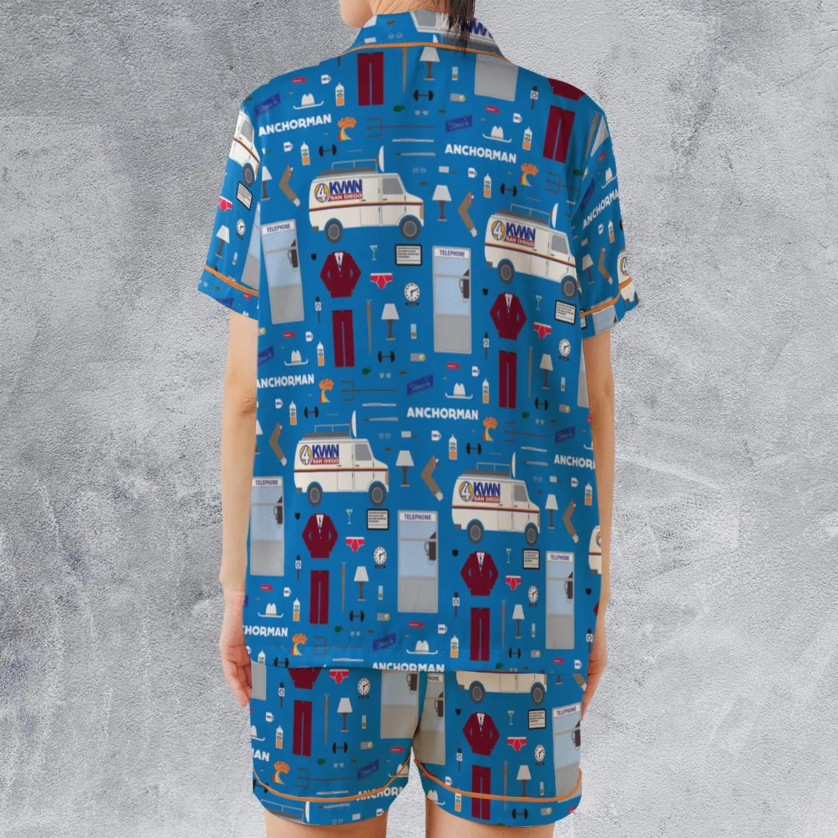 Satin Short-Sleeve Pajamas Set - 2T2LJ8X5