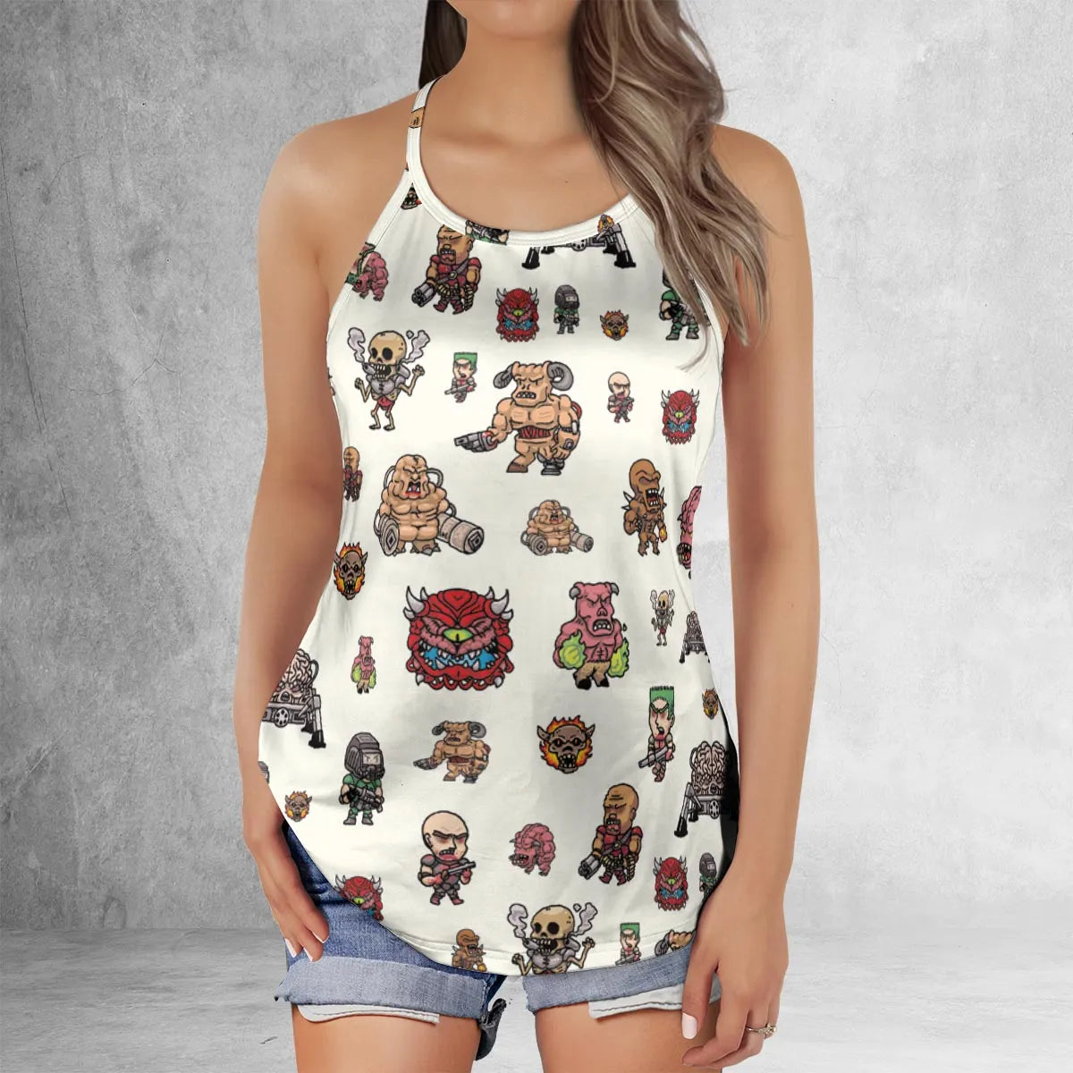 Criss Cross Tank Top - PR145U1Q