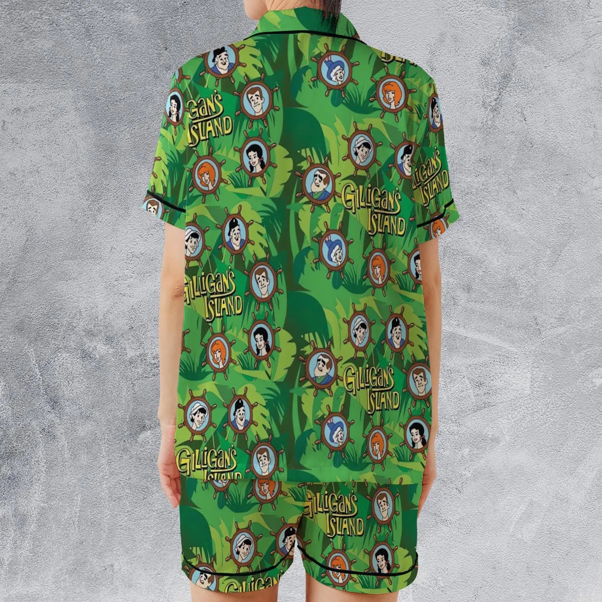 Satin Short-Sleeve Pajamas Set - HU7ZGR9W