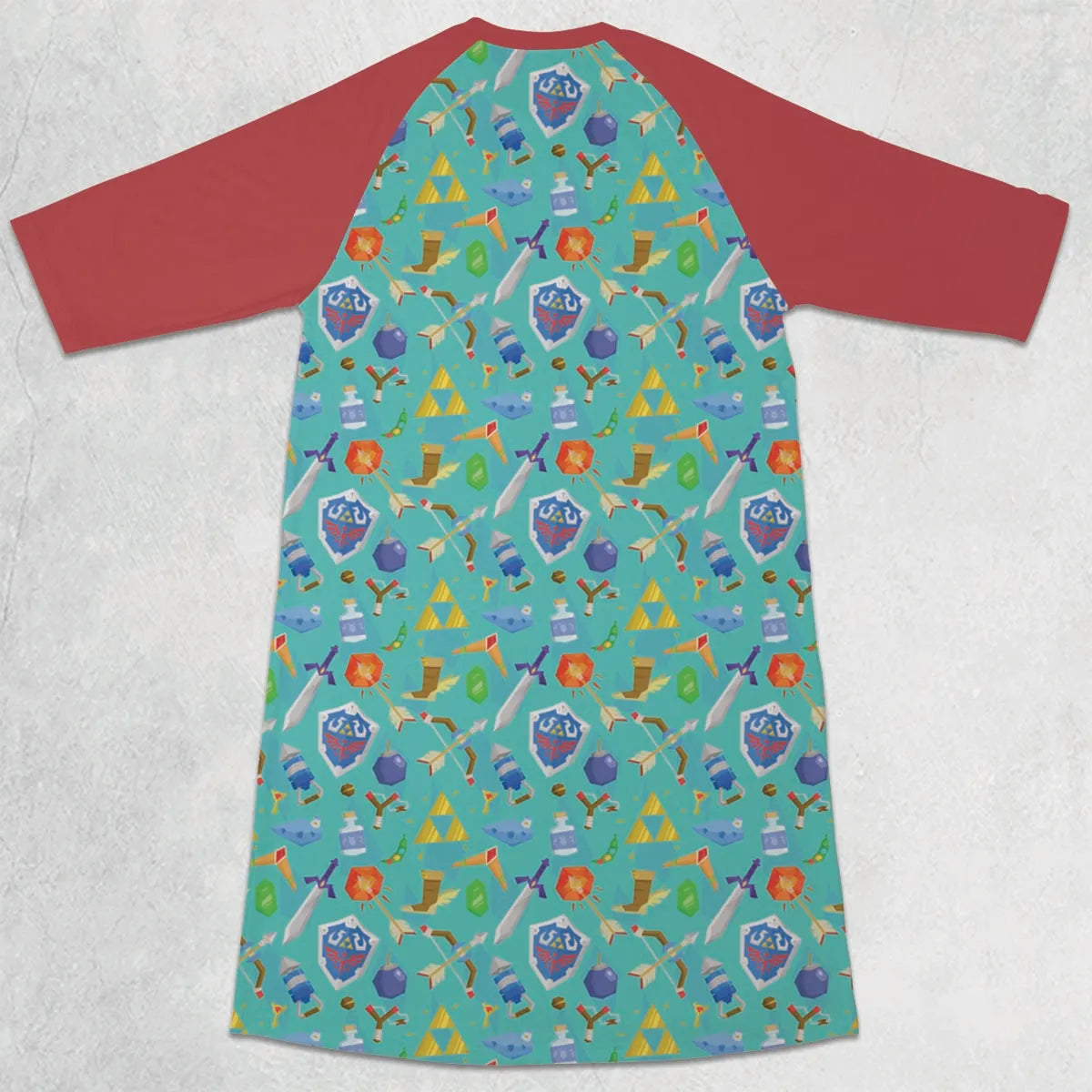 3/4 Sleeve Raglan Dress - 5TKANFRE