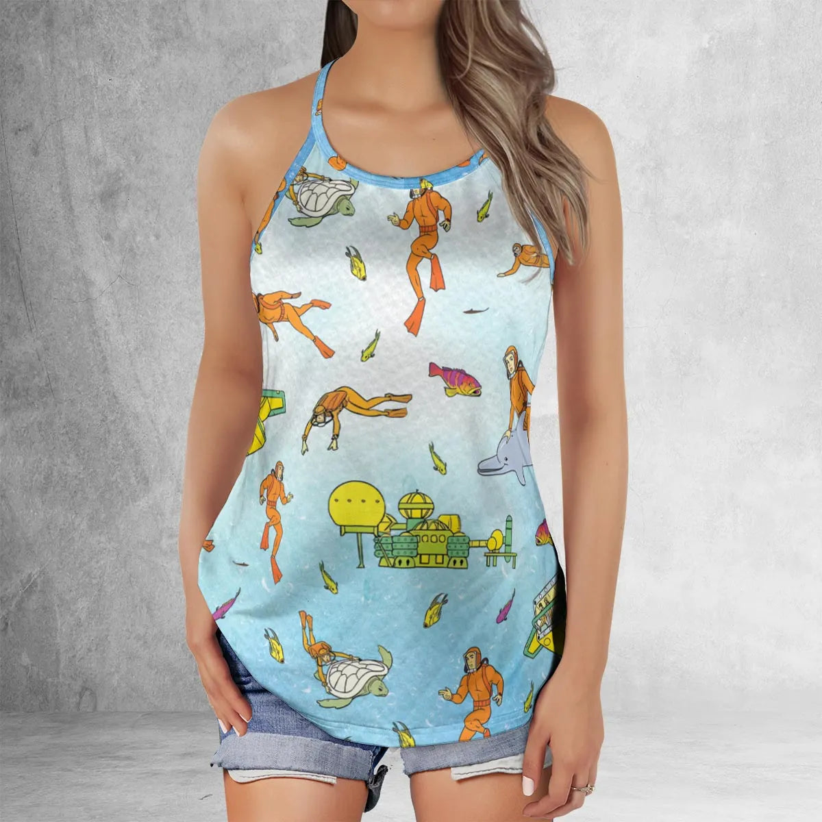 Criss Cross Tank Top - AQ3MKHCJ