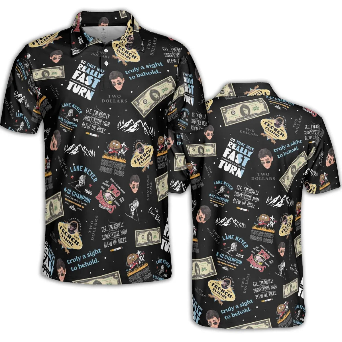 AOP Men/Women Polo Shirt - E8F1ZBZV