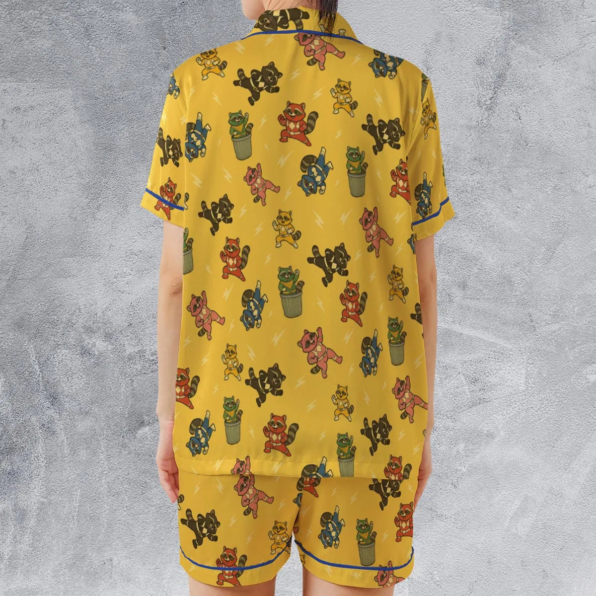 Satin Short-Sleeve Pajamas Set - 3BDRHMH8