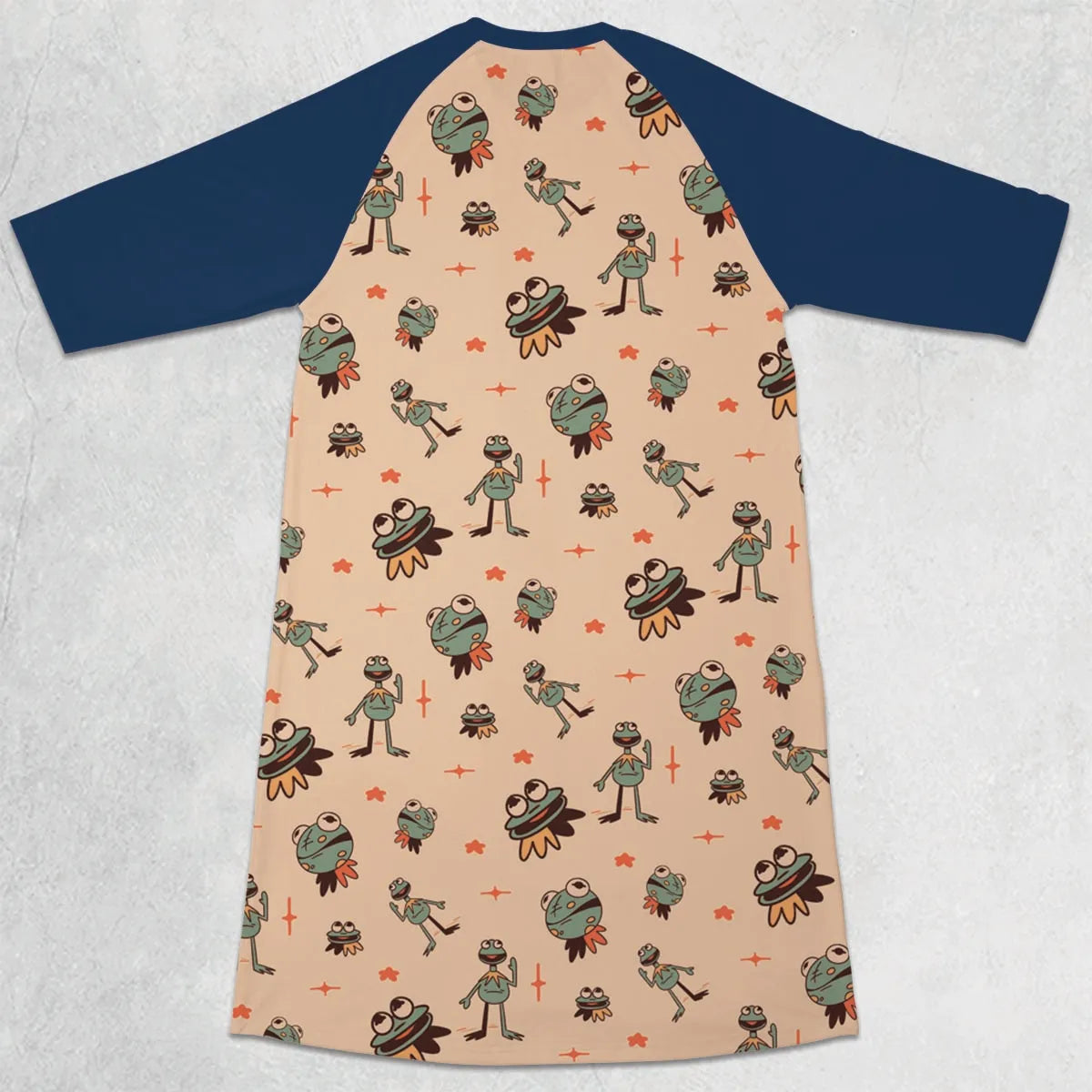 3/4 Sleeve Raglan Dress - HWLVUJHR