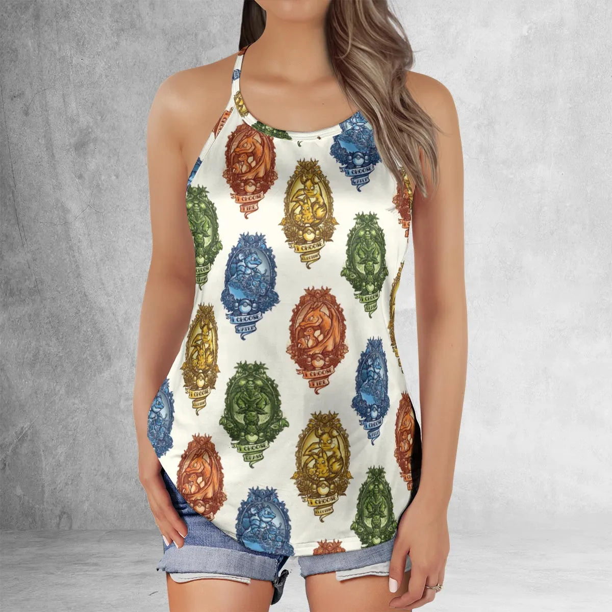 Criss Cross Tank Top - 964HARF3