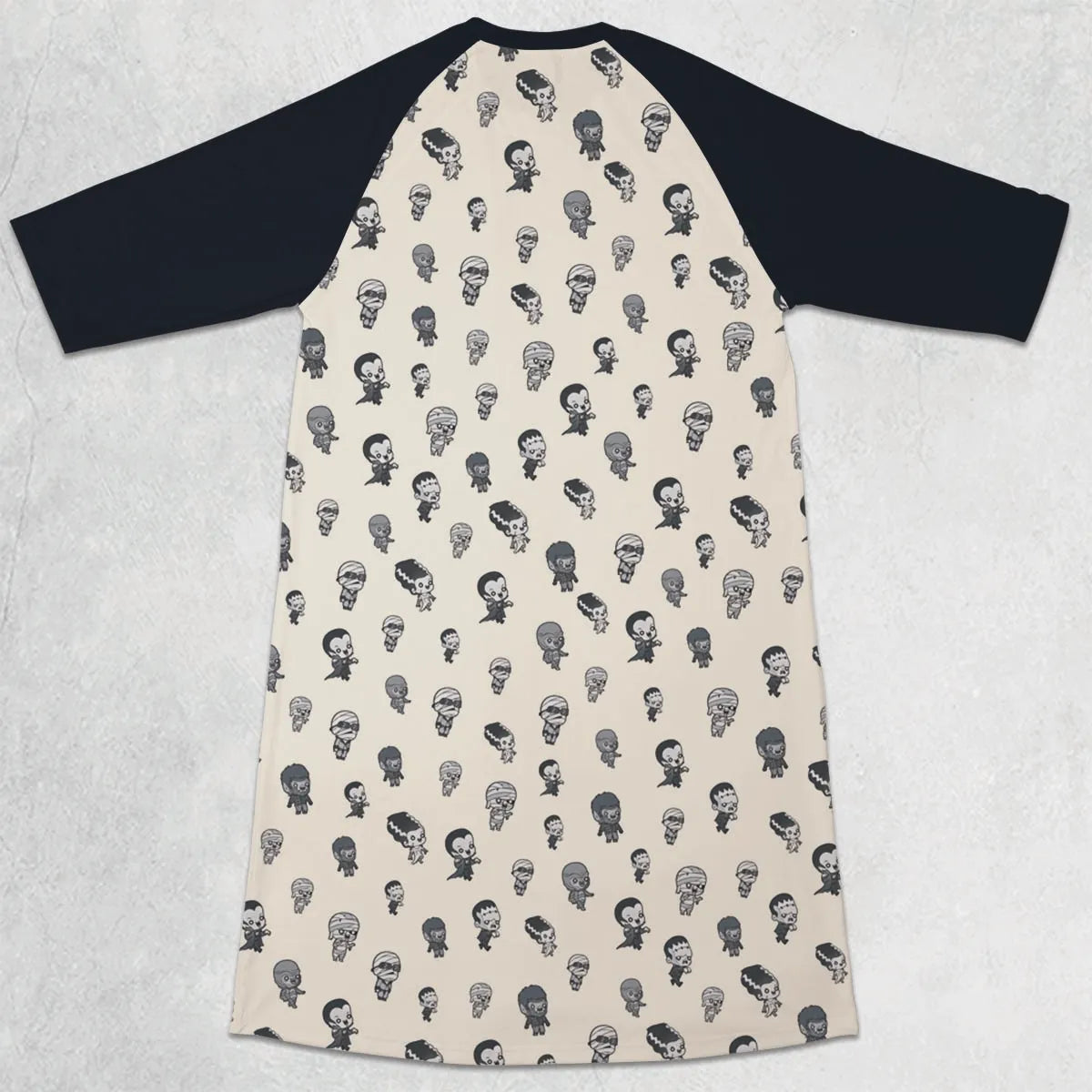 3/4 Sleeve Raglan Dress - ZRTJN7PE