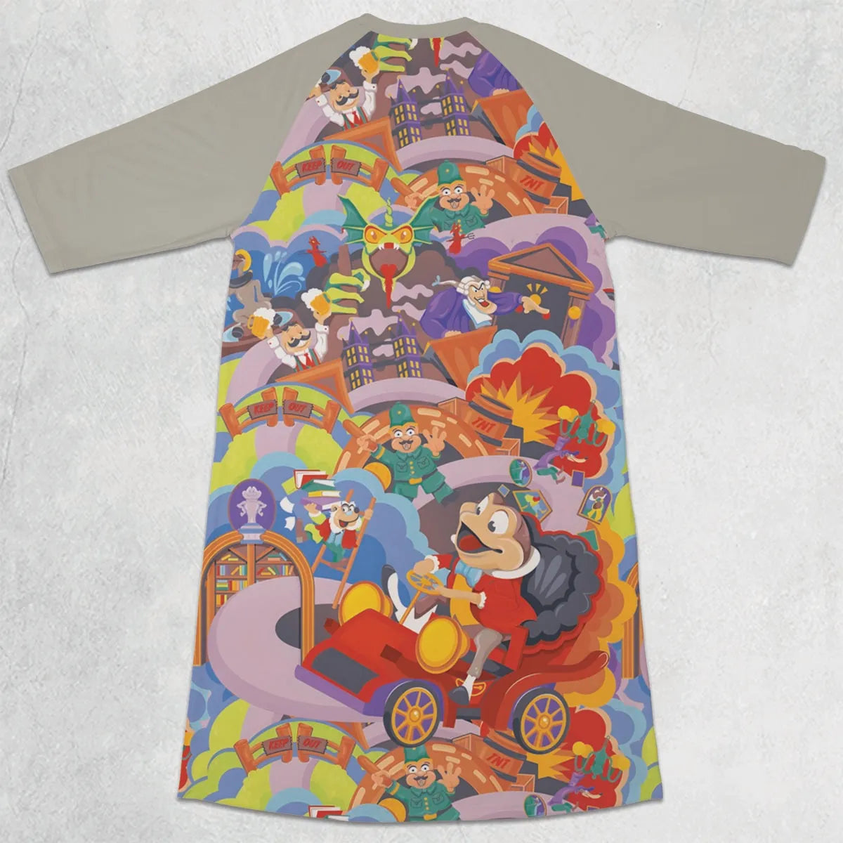 3/4 Sleeve Raglan Dress - S5XWF89S