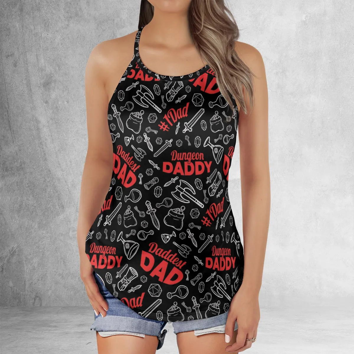 Criss Cross Tank Top - LH4EDNNB