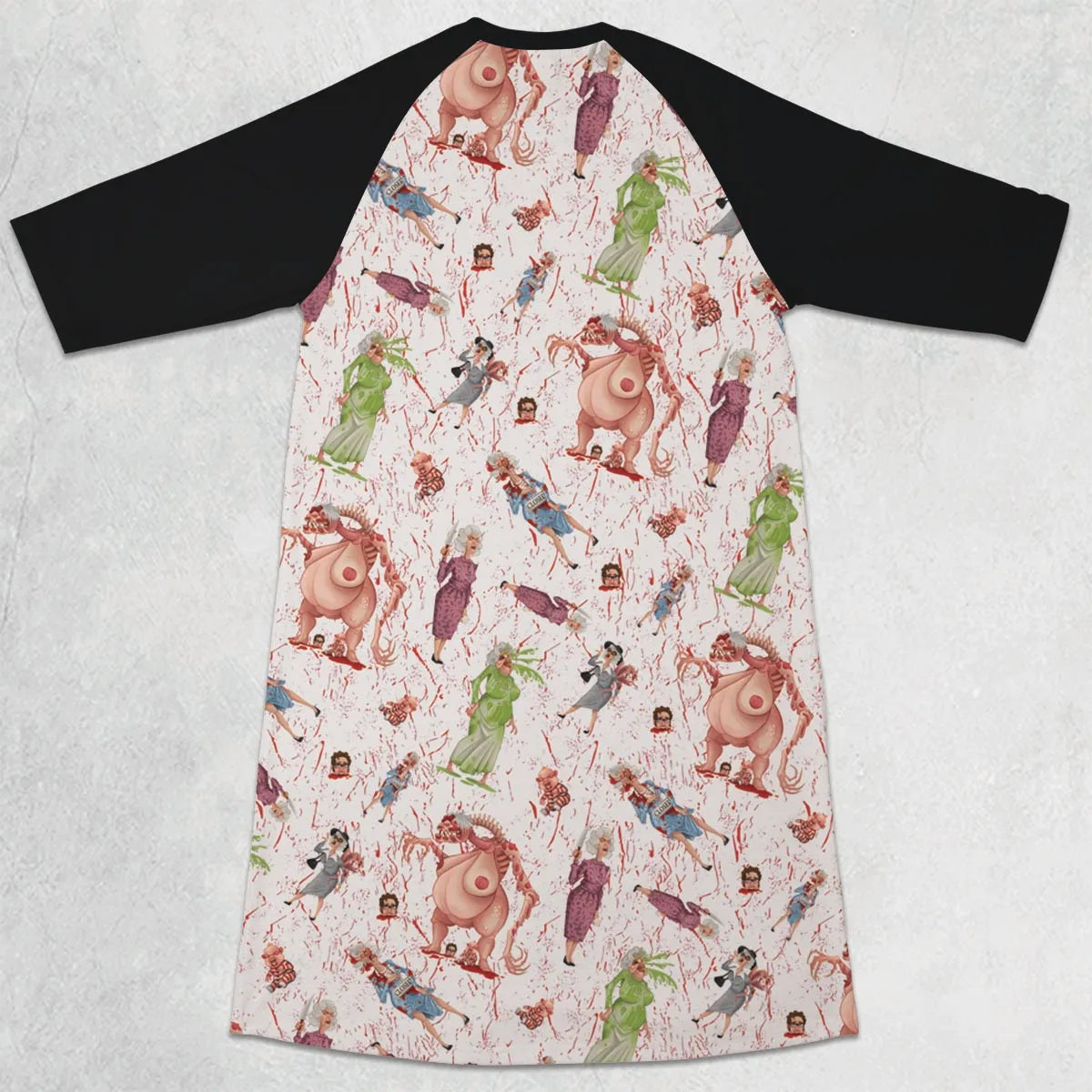 3/4 Sleeve Raglan Dress - 894W9AS4