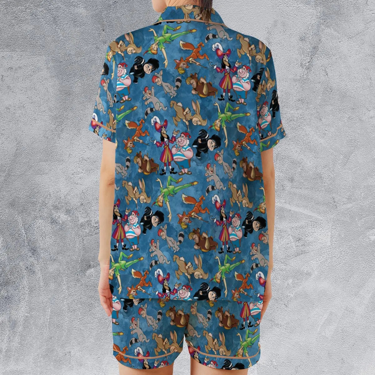 Satin Short-Sleeve Pajamas Set - CHLGKGP6