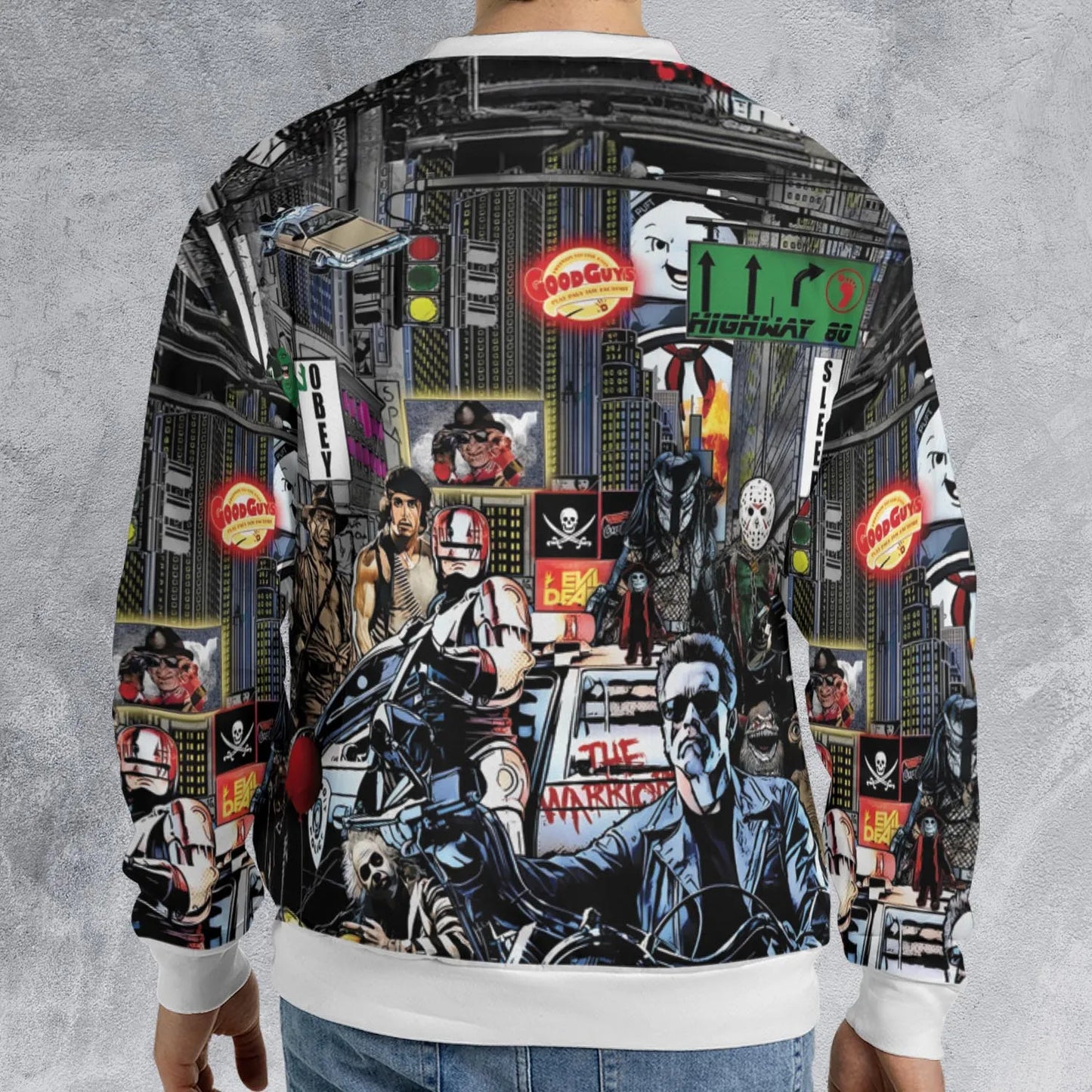 All-over Print Sweatshirt - WU5EHKA5