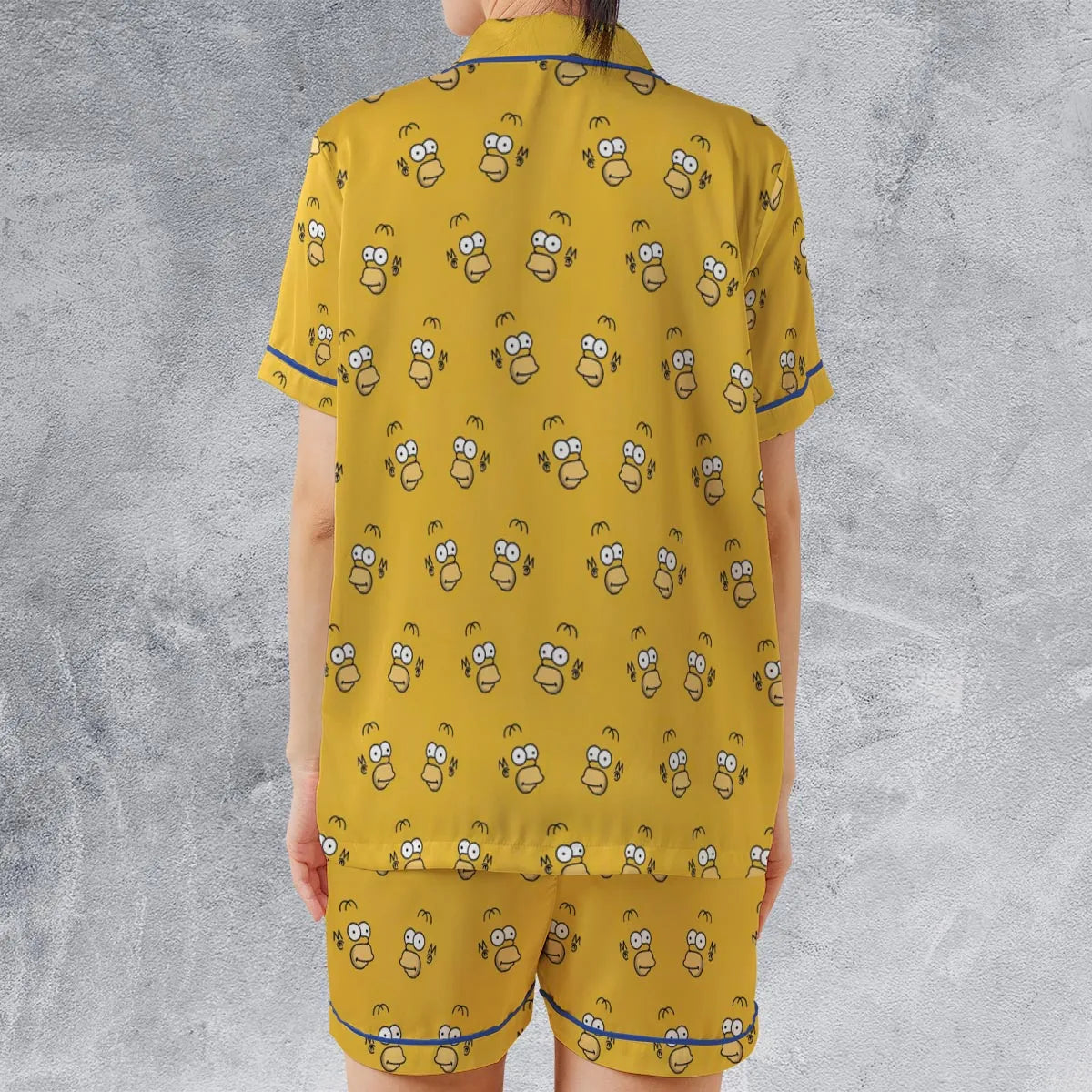 Satin Short-Sleeve Pajamas Set - Z8GSNQNM