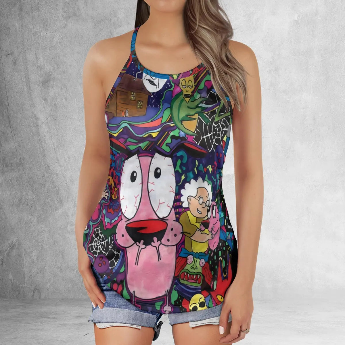 Criss Cross Tank Top - P5YUKECM