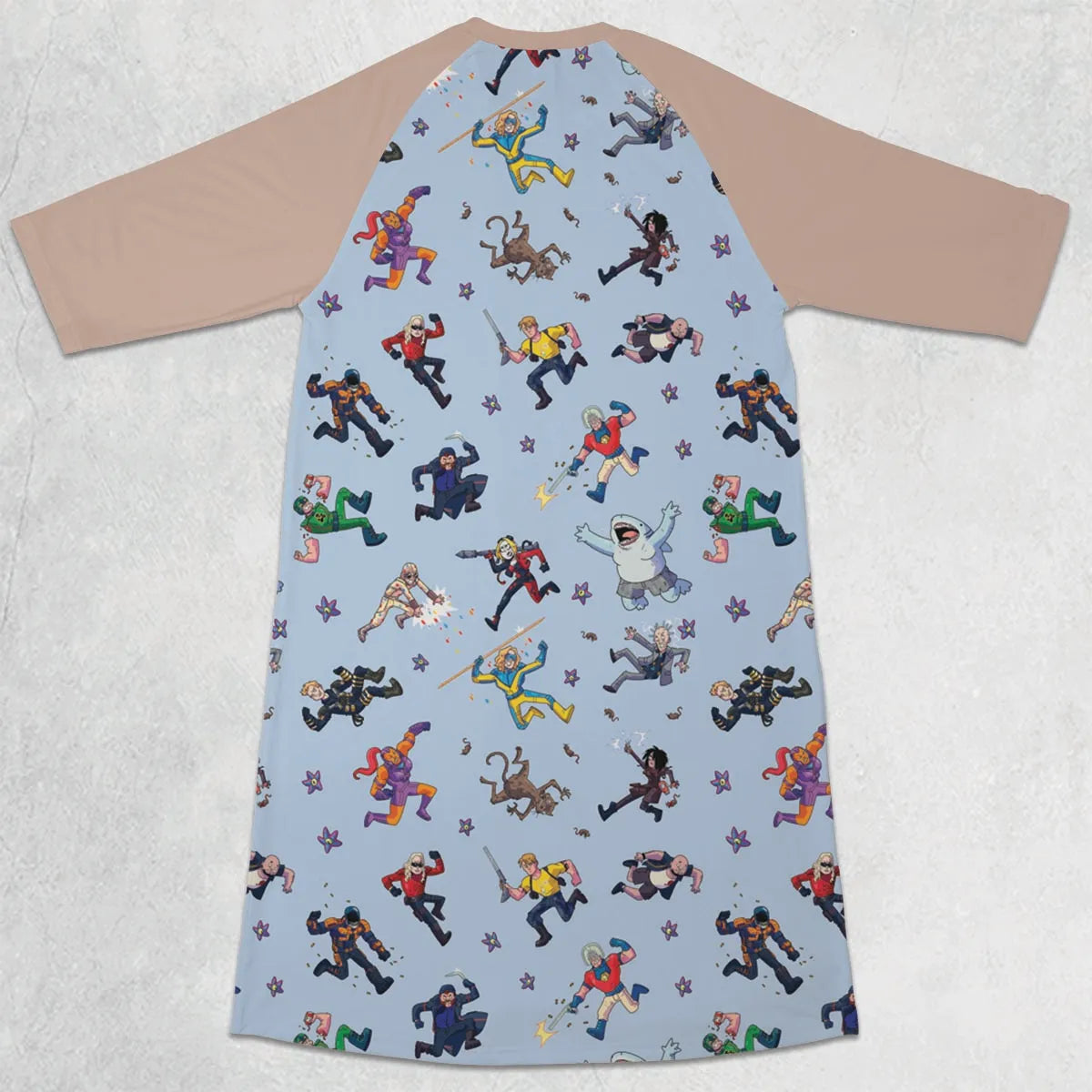 3/4 Sleeve Raglan Dress - YZW7WUVN