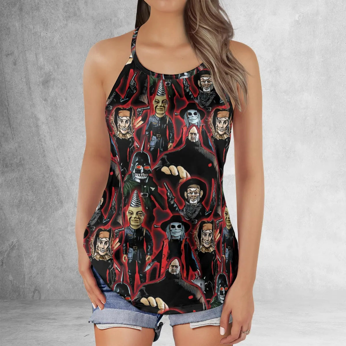 Criss Cross Tank Top - D7J44NKL