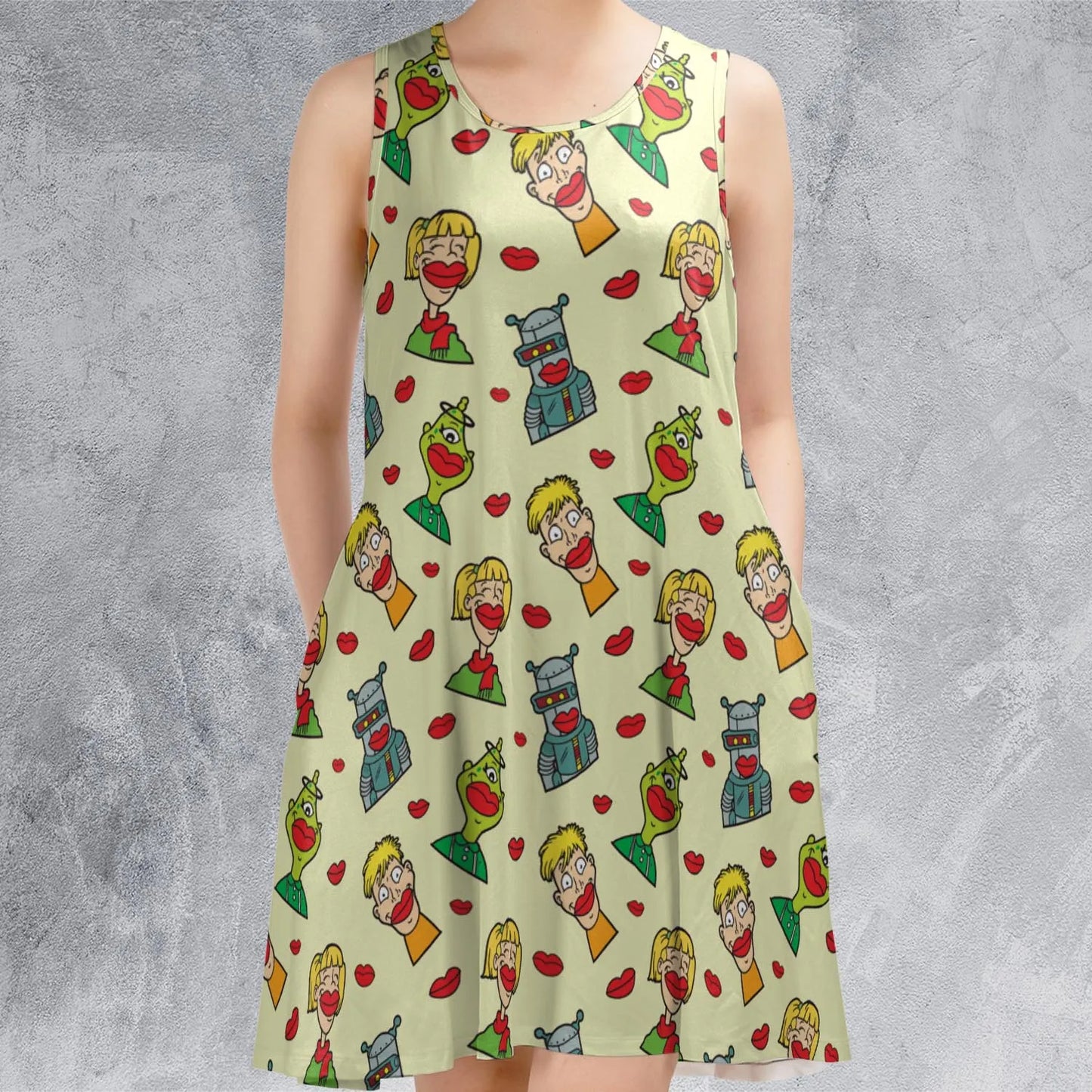 Sleeveless Dress - WVBE7127