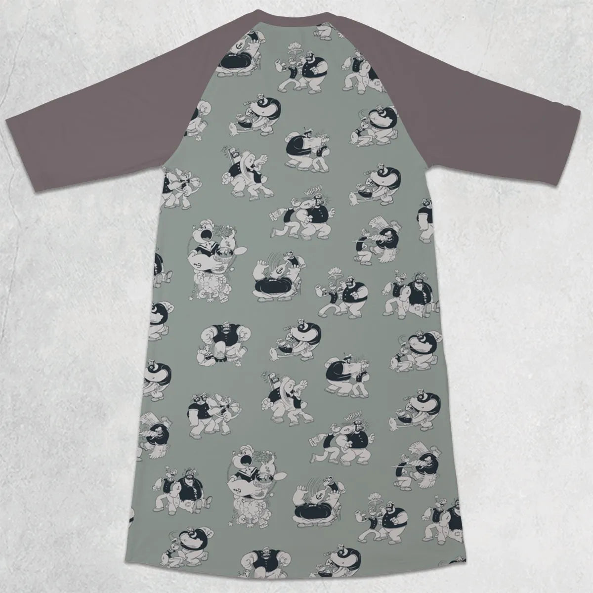 3/4 Sleeve Raglan Dress - YK9QUZFN