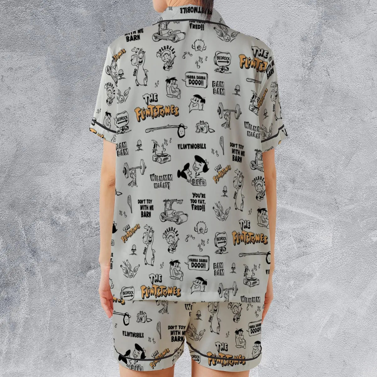 Satin Short-Sleeve Pajamas Set - 9NLUYE2W