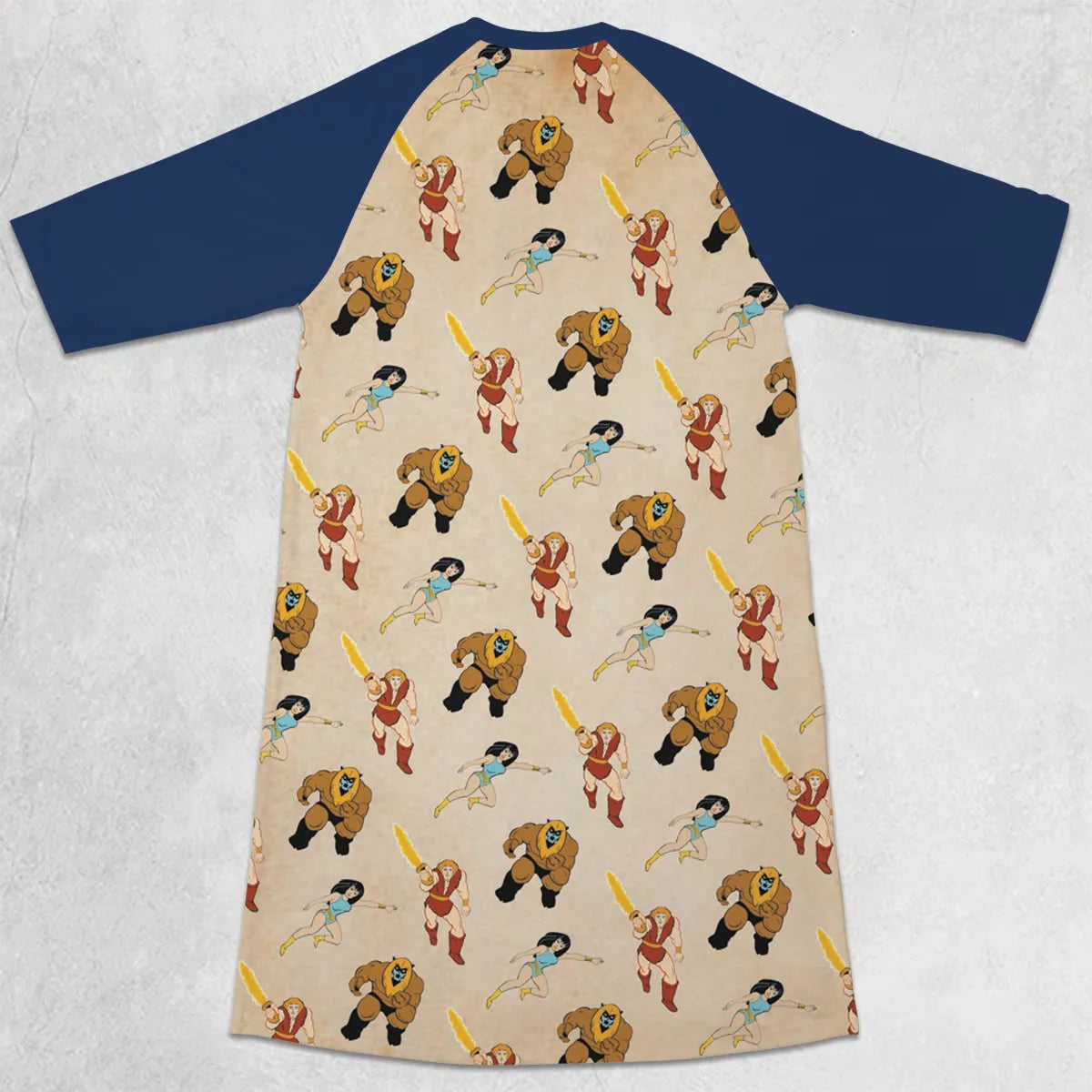 3/4 Sleeve Raglan Dress - B5VS56PV