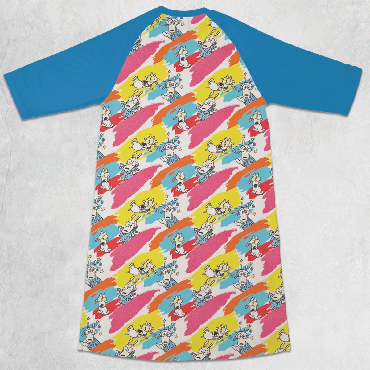 3/4 Sleeve Raglan Dress - 7ELHLKXB