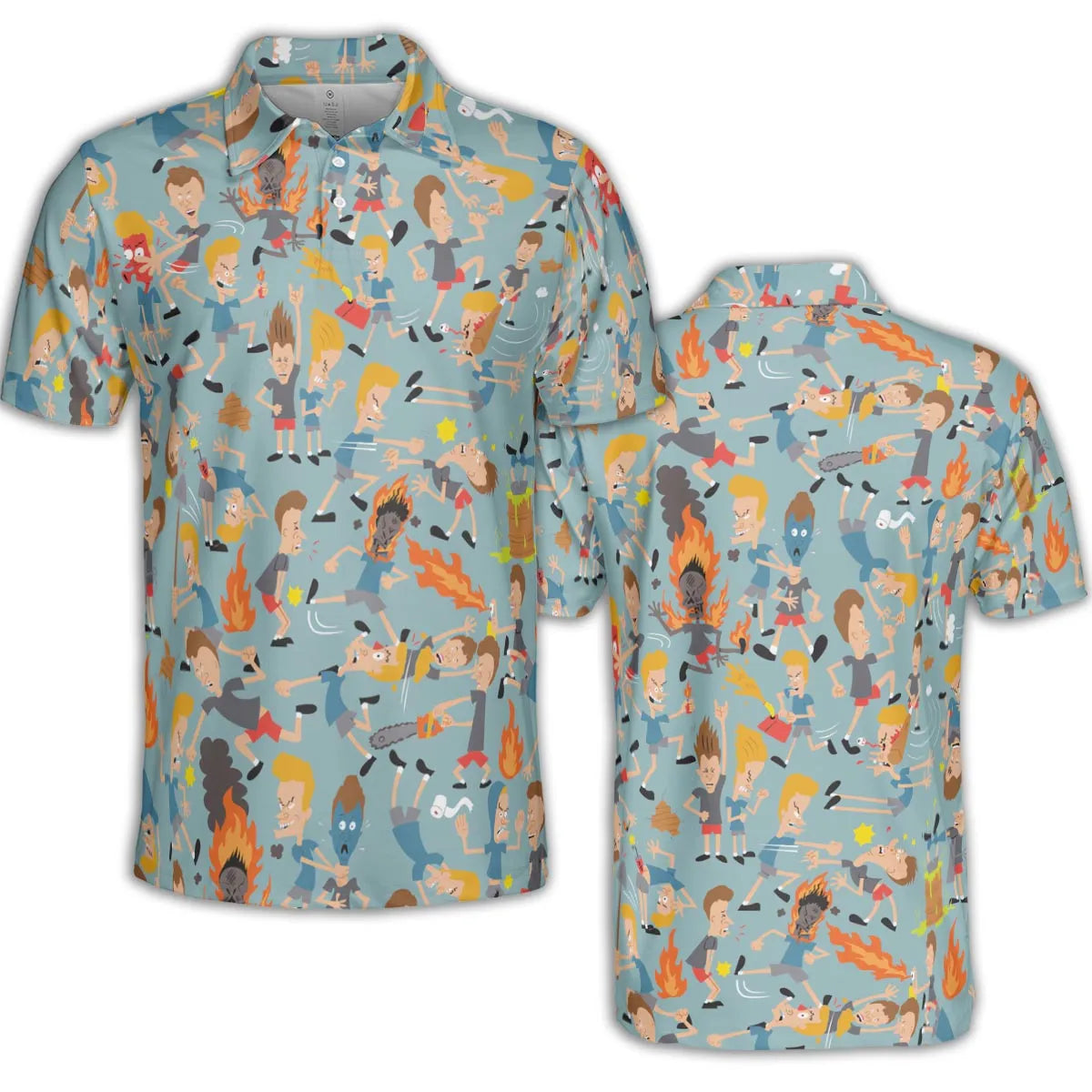 AOP Men/Women Polo Shirt - B446HRFC