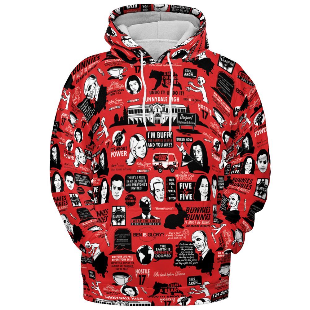 All-over Print Hoodie - SYAFQ7QP -  - 2