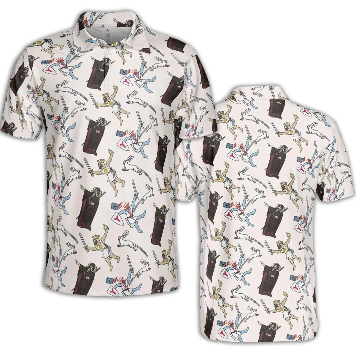 AOP Men/Women Polo Shirt - K5B77F4Q