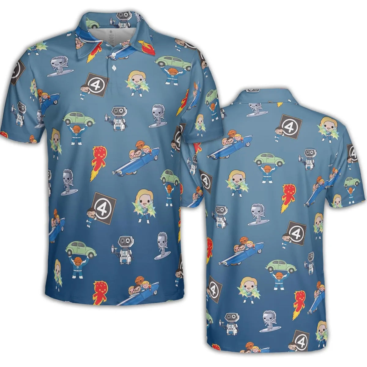 AOP Men/Women Polo Shirt - UV7PZBSJ